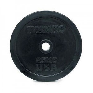 диск Ivanko rubo 5кг обрезиненный черный
